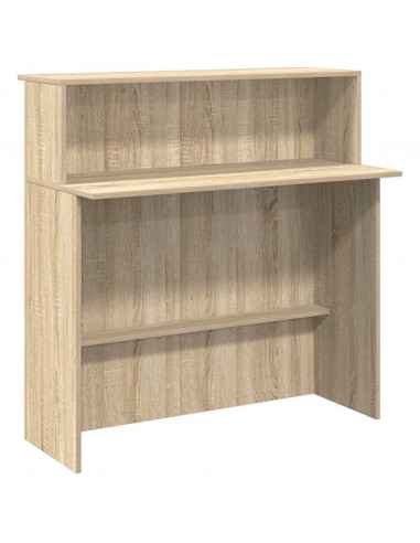 Banco Reception Rovere Sonoma 200x50x103,5 cm Legno Multistrato