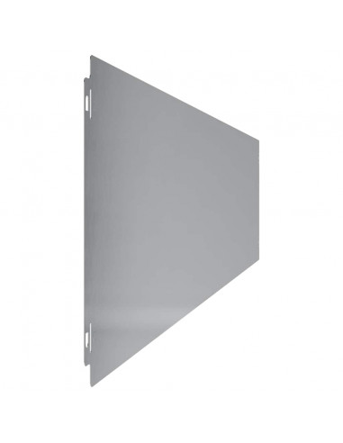 Bordure per Prato 10 pz 20x103 cm Acciaio Zincato