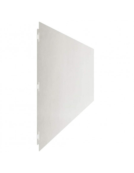 Bordure per Prato 10 pz 25x103 cm Acciaio Inossidabile