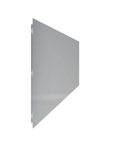 Bordure per Prato 10 pz 25x103 cm Acciaio Zincato