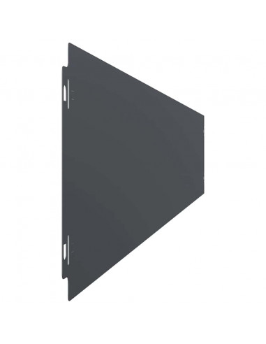 Bordure per Prato 10 pz Antracite Acciaio Laminato a Freddo