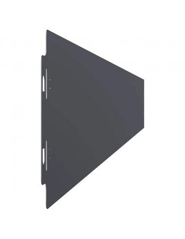 Bordure per Prato 10 pz Antracite Acciaio Laminato a Freddo