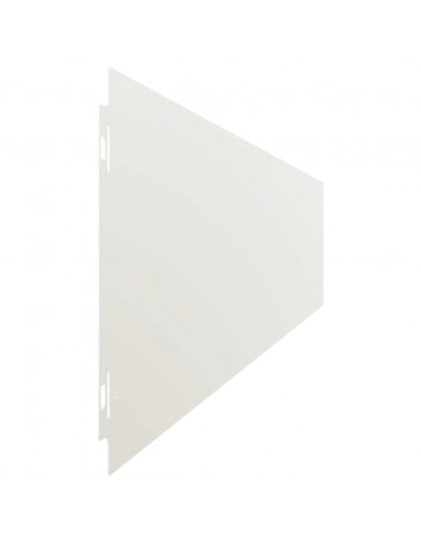 Bordure per Prato 10 pz Bianchi Acciaio Laminato a Freddo