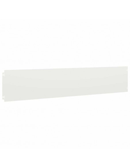 Bordure per Prato 10 pz Bianchi Acciaio Laminato a Freddo