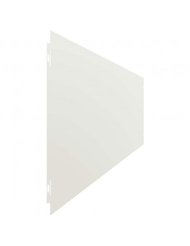 Bordure per Prato 10 pz Bianchi Acciaio Laminato a Freddo