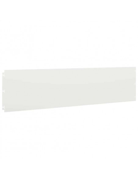 Bordure per Prato 10 pz Bianchi Acciaio Laminato a Freddo