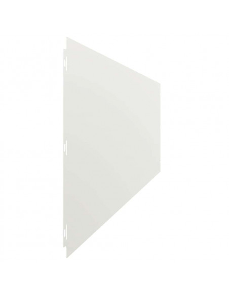 Bordure per Prato 10 pz Bianchi Acciaio Laminato a Freddo
