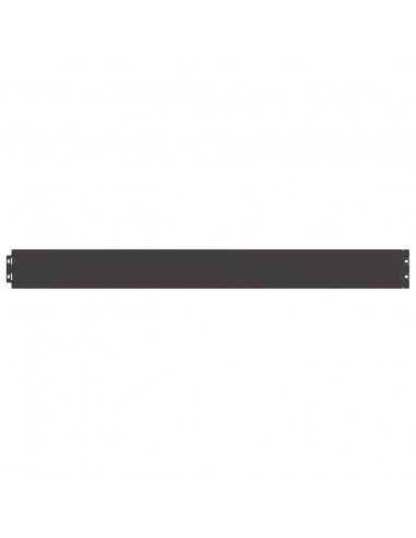 Bordure per Prato 10 pz Nere Acciaio Laminato a Freddo