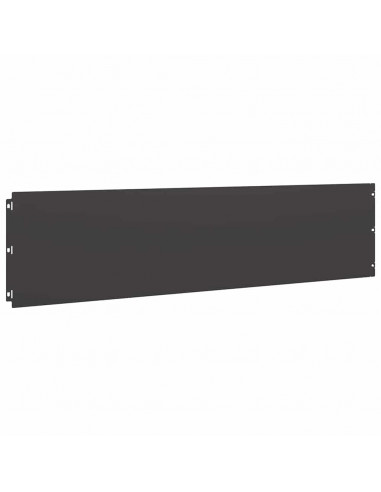 Bordure per Prato 10 pz Nere Acciaio Laminato a Freddo