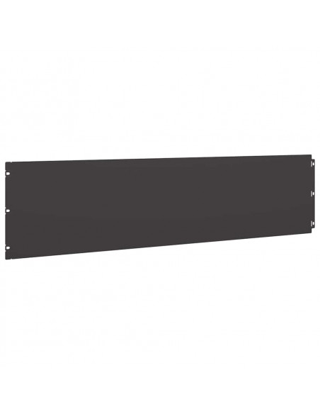 Bordure per Prato 10 pz Nere Acciaio Laminato a Freddo