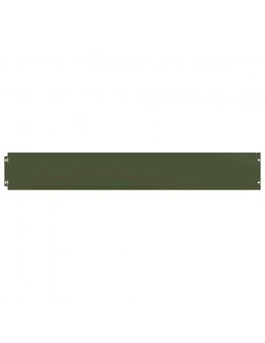 Bordure per Prato 10 pz Verde Oliva Acciaio Laminato a Freddo