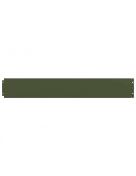 Bordure per Prato 10 pz Verde Oliva Acciaio Laminato a Freddo