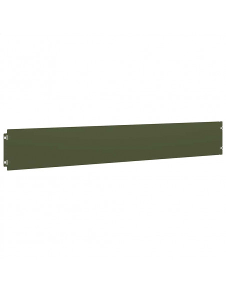 Bordure per Prato 10 pz Verde Oliva Acciaio Laminato a Freddo