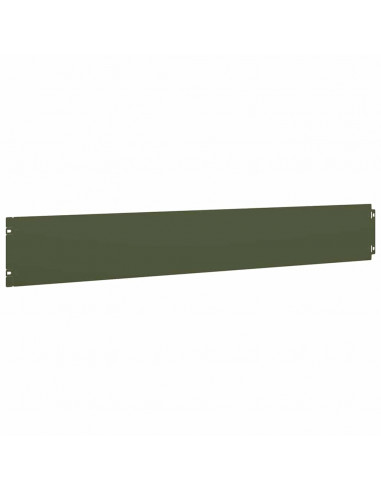 Bordure per Prato 10 pz Verde Oliva Acciaio Laminato a Freddo