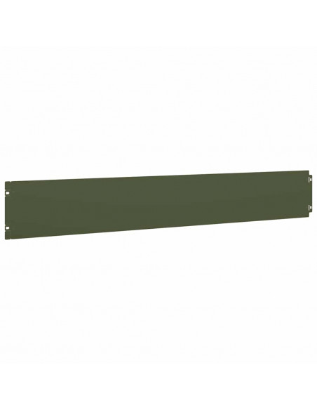 Bordure per Prato 10 pz Verde Oliva Acciaio Laminato a Freddo