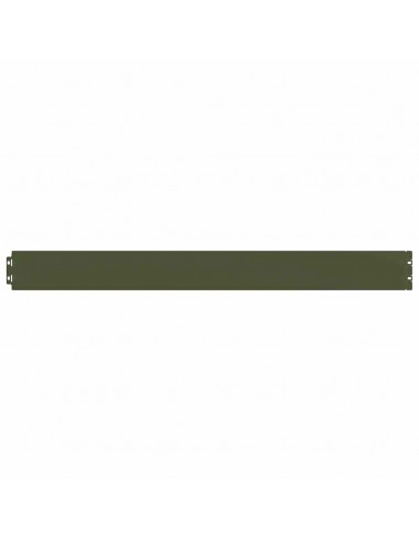 Bordure per Prato 10 pz Verde Oliva Acciaio Laminato a Freddo