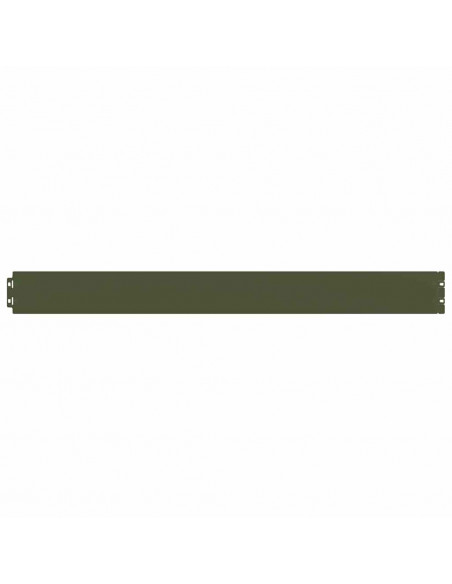 Bordure per Prato 10 pz Verde Oliva Acciaio Laminato a Freddo