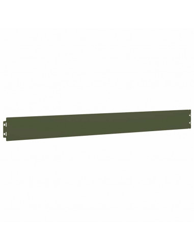 Bordure per Prato 10 pz Verde Oliva Acciaio Laminato a Freddo