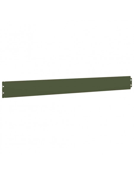 Bordure per Prato 10 pz Verde Oliva Acciaio Laminato a Freddo