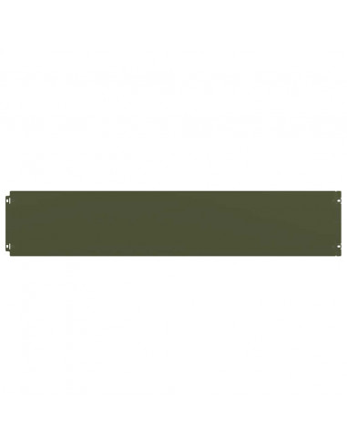Bordure per Prato 10 pz Verde Oliva Acciaio Laminato a Freddo