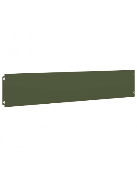 Bordure per Prato 10 pz Verde Oliva Acciaio Laminato a Freddo