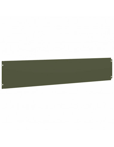 Bordure per Prato 10 pz Verde Oliva Acciaio Laminato a Freddo