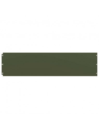 Bordure per Prato 10 pz Verde Oliva Acciaio Laminato a Freddo