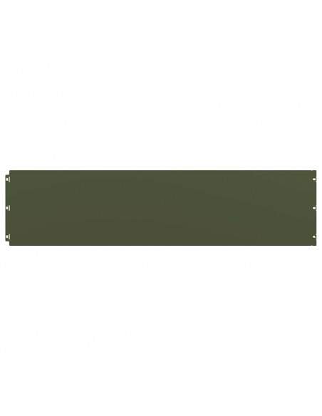 Bordure per Prato 10 pz Verde Oliva Acciaio Laminato a Freddo