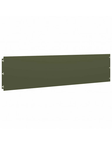 Bordure per Prato 10 pz Verde Oliva Acciaio Laminato a Freddo