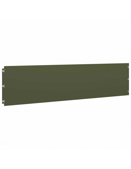 Bordure per Prato 10 pz Verde Oliva Acciaio Laminato a Freddo