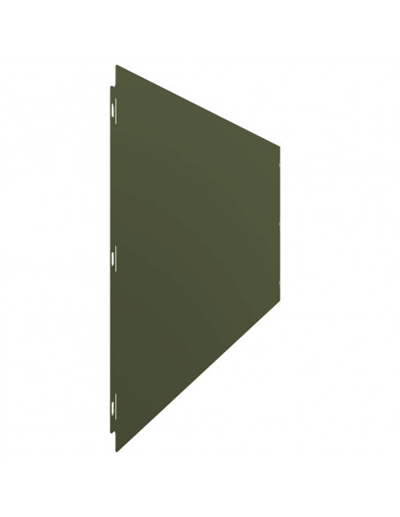 Bordure per Prato 10 pz Verde Oliva Acciaio Laminato a Freddo