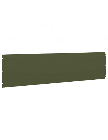 Bordure per Prato 10 pz Verde Oliva Acciaio Laminato a Freddo