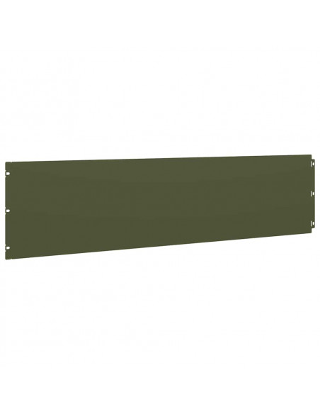 Bordure per Prato 10 pz Verde Oliva Acciaio Laminato a Freddo