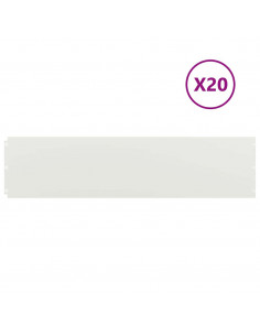 Bordure per Prato 20 pz Bianchi Acciaio Laminato a Freddo 2