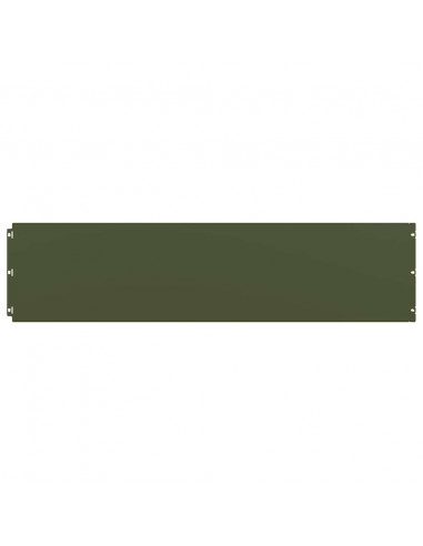 Bordure per Prato 20 pz Verde Oliva Acciaio Laminato a Freddo