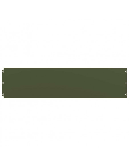 Bordure per Prato 20 pz Verde Oliva Acciaio Laminato a Freddo