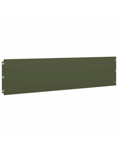 Bordure per Prato 20 pz Verde Oliva Acciaio Laminato a Freddo