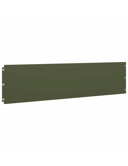 Bordure per Prato 20 pz Verde Oliva Acciaio Laminato a Freddo