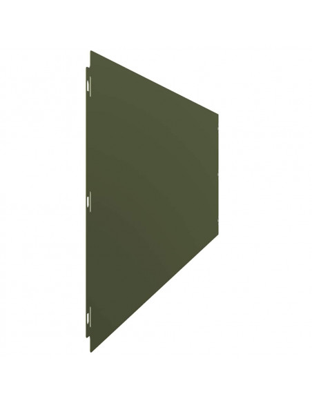Bordure per Prato 20 pz Verde Oliva Acciaio Laminato a Freddo