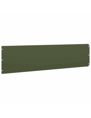 Bordure per Prato 20 pz Verde Oliva Acciaio Laminato a Freddo