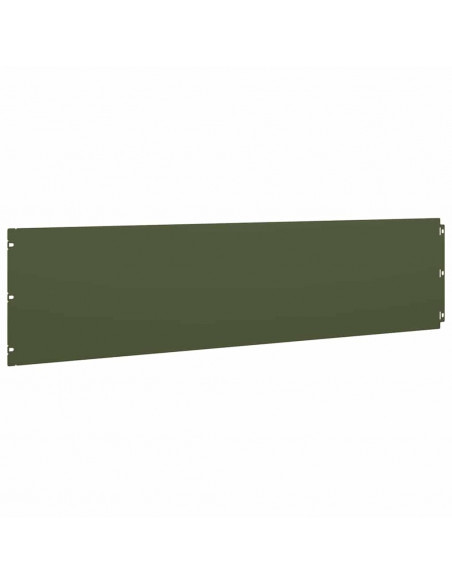 Bordure per Prato 20 pz Verde Oliva Acciaio Laminato a Freddo