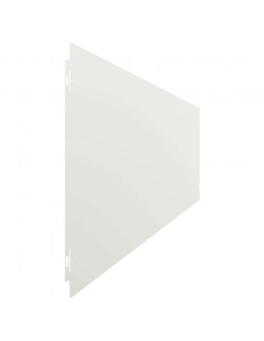 Bordure per Prato 30 pz Bianchi Acciaio Laminato a Freddo