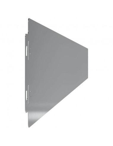 Bordure per Prato 50 pz 10x103 cm Acciaio Zincato