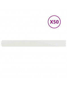 Bordure per Prato 50 pz Bianchi Acciaio Laminato a Freddo