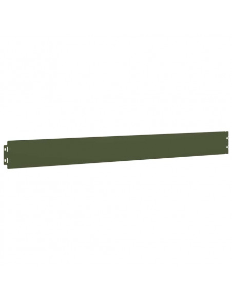 Bordure per Prato 50 pz Verde Oliva Acciaio Laminato a Freddo
