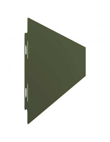 Bordure per Prato 50 pz Verde Oliva Acciaio Laminato a Freddo