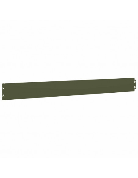 Bordure per Prato 50 pz Verde Oliva Acciaio Laminato a Freddo