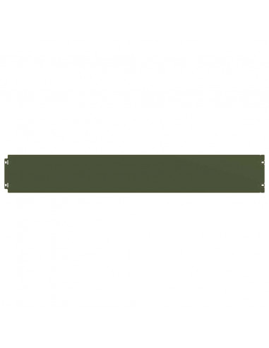 Bordure per Prato 50 pz Verde Oliva Acciaio Laminato a Freddo