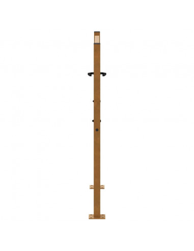 Cancello da Giardino 105x105 cm Acciaio Corten Design a Fiamma