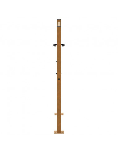 Cancello da Giardino 105x105 cm Acciaio Corten Design a Traccia